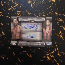 2021 Topps Undisputed WWE - Cesaro Shinsuke Nakamura 42/50 AUTO