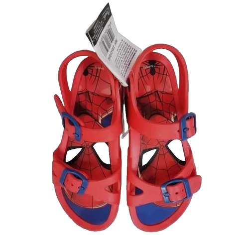 Sandalo estivo spiderman rosso - spiderman,