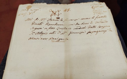 Manoscritto 1554 beni - manoscritto, in