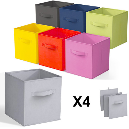 Scatole portaoggetti cubo - x4,
