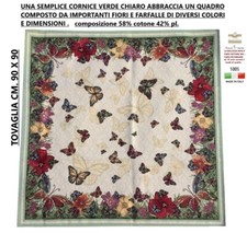 Tovaglia Centro tavolo  quadrata cm. 90 x 90 tessitura a telaio senza tovaglioli