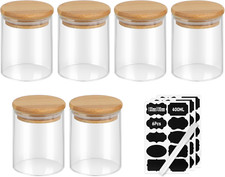 Set Di 6 Barattoli Vetro Con