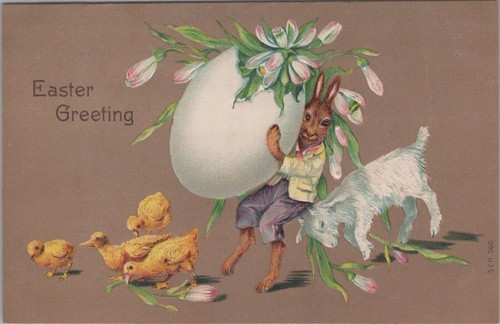 Cartolina auguri pasquali - cartolina,
