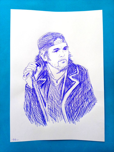 Disegno mano vasco rossi - disegno,