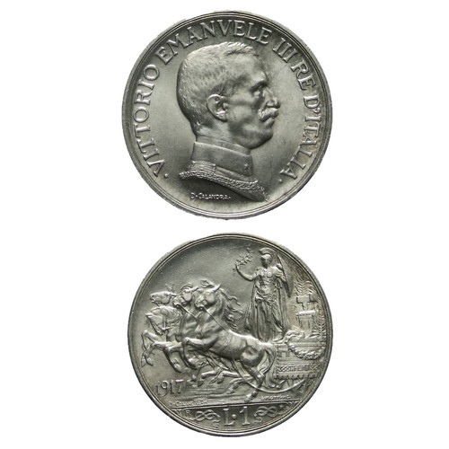 Lira 1917 quadriga - 1,