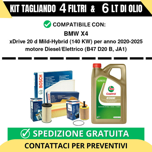 Tagliando per bmw xdrive - per, 20