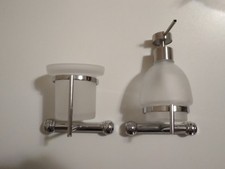 Set dispenser bagno e porta spazzolini