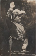 Rppc benito mussolini - rppc,