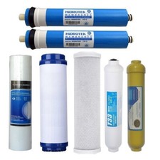 Kit 5 Filtri + 2 membrane da 150 GPD depuratore acqua osmosi inversa 7 stadi