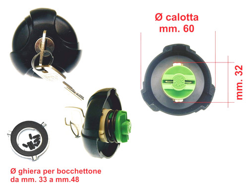 Tappo serbatoio benzina - serbatoio,