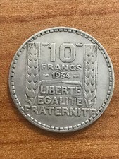 FRANCIA 10 Franchi Francs 1934