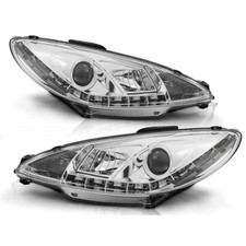 Fari Angel Eyes LED cromati