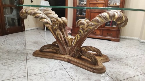 Tavolo con piano - , cristallo