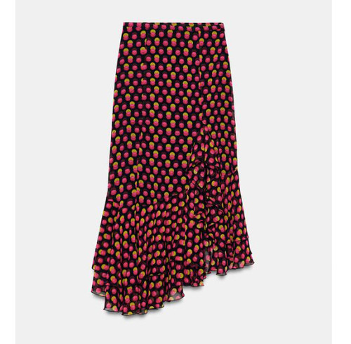 Zara gonna midi asimmetrica - gonna,