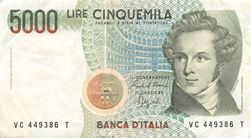 Italy 5000 lire - italy,