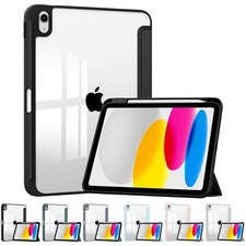 Custodia Smart Antiurto Trasparente per iPad 7 8 9 10 11th Air Mini Pro 11