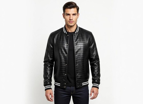 Giubbotto bomber uomo nero