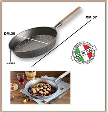 PADELLA PER CASTAGNE MARRONI CALDARROSTE DM.30  MANICO IN LEGNO 2025