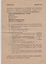 Militari - Prigionieri- modulo per domanda da parte di mogli di militari prigion