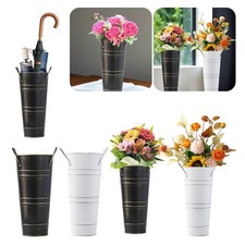 Portaombrelli multifunzionale in metallo, vaso antico vintage, autoportante, Buc