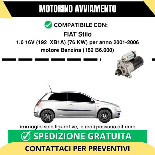 Motorino avviamento fiat - avviamento,