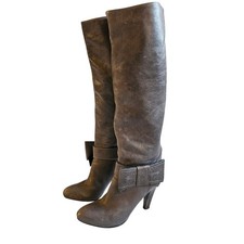 Stivali al ginocchio rosso