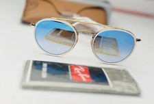 Occhiali da sole Ray-Ban rotondi doppio ponte RB3647N nuovi 