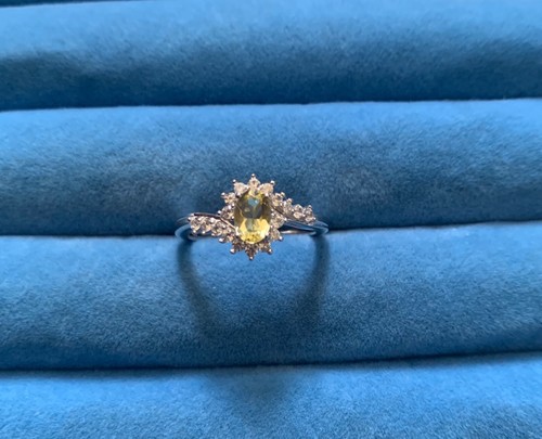 Anello brasiliano berillo