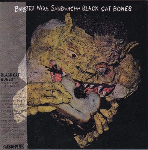 Black cat bones barbed - black,