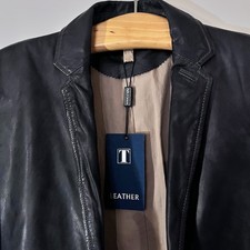 Giacca in pelle stile business