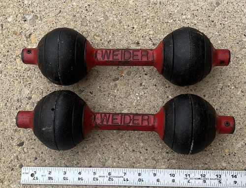 Manubri vintage weider ghisa - vintage,