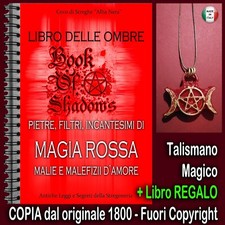 libri rari antichi stregoneria rituali di magia rossa d'amore libro delle ombre