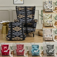 Poltrona a Orecchie Elasticizzata Divano Fodera Poltrona a Orecchie Fodera Elasticizzata Copripoltrona