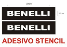Adesivo stencil benelli logo - adesivo,
