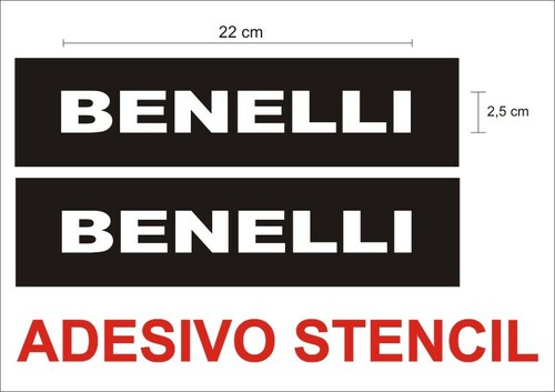 Adesivo stencil benelli - adesivo,