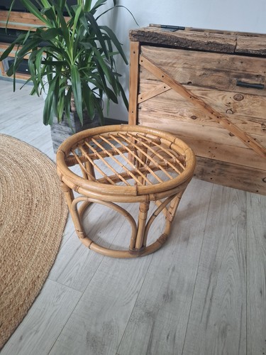 Sgabello poggiapiedi canna