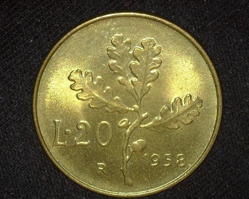 Italy 1958r lire km97 gem - 20,