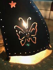 Lampada lanterna abat jour artigianale vintage farfalla stella pezzo unico
