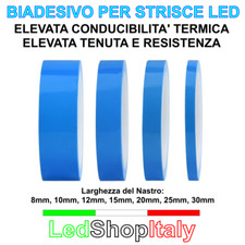 Nastro Biadesivo per Strisce LED con elevata conducibilità termica forte presa