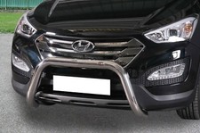 Bull Bar protezione anteriore inox lucido 70mm Hyundai Santa Fe' dal 2012