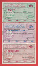 MINIASSEGNI LOTTO DI 3 BANCA