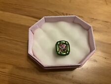 Anello donna Swarovski Dulcis anello cocktail cristallo rosa misura 52 montatura verde