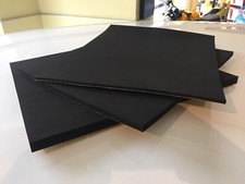 SELLA MOTO NEOPRENE ADESIVO RETINATO NERO VARI SPESSORI 33x40cm RACING PISTA