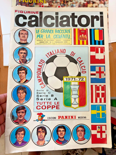 Panini calciatori 1971 - panini, 1971-72