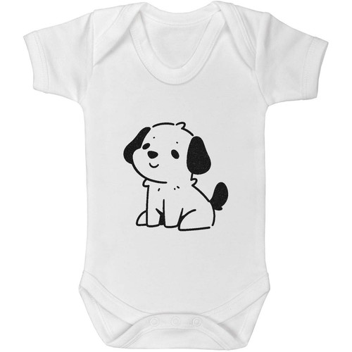 Cute puppy sitting bambino - puppy,