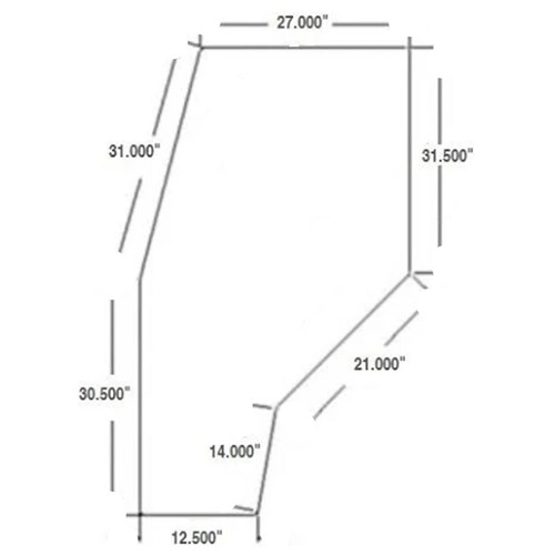 R141527 cab door glass - e-r141527, lh/rh