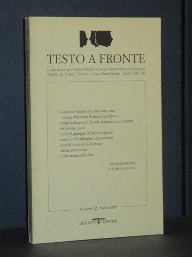 Semestrale - (dir., buffoni)