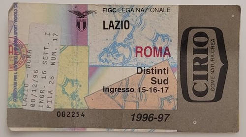 Biglietto derby lazio roma - derby, lazio-roma