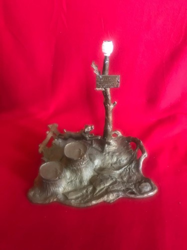 Antico calamaio con - con, lampada