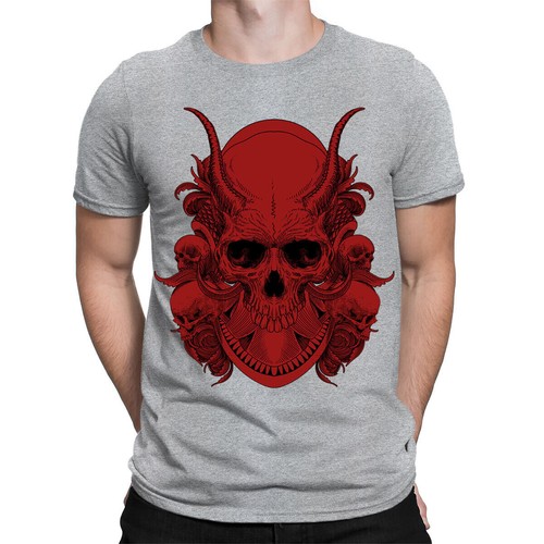 Shirt maglietta skull - t-shirt,